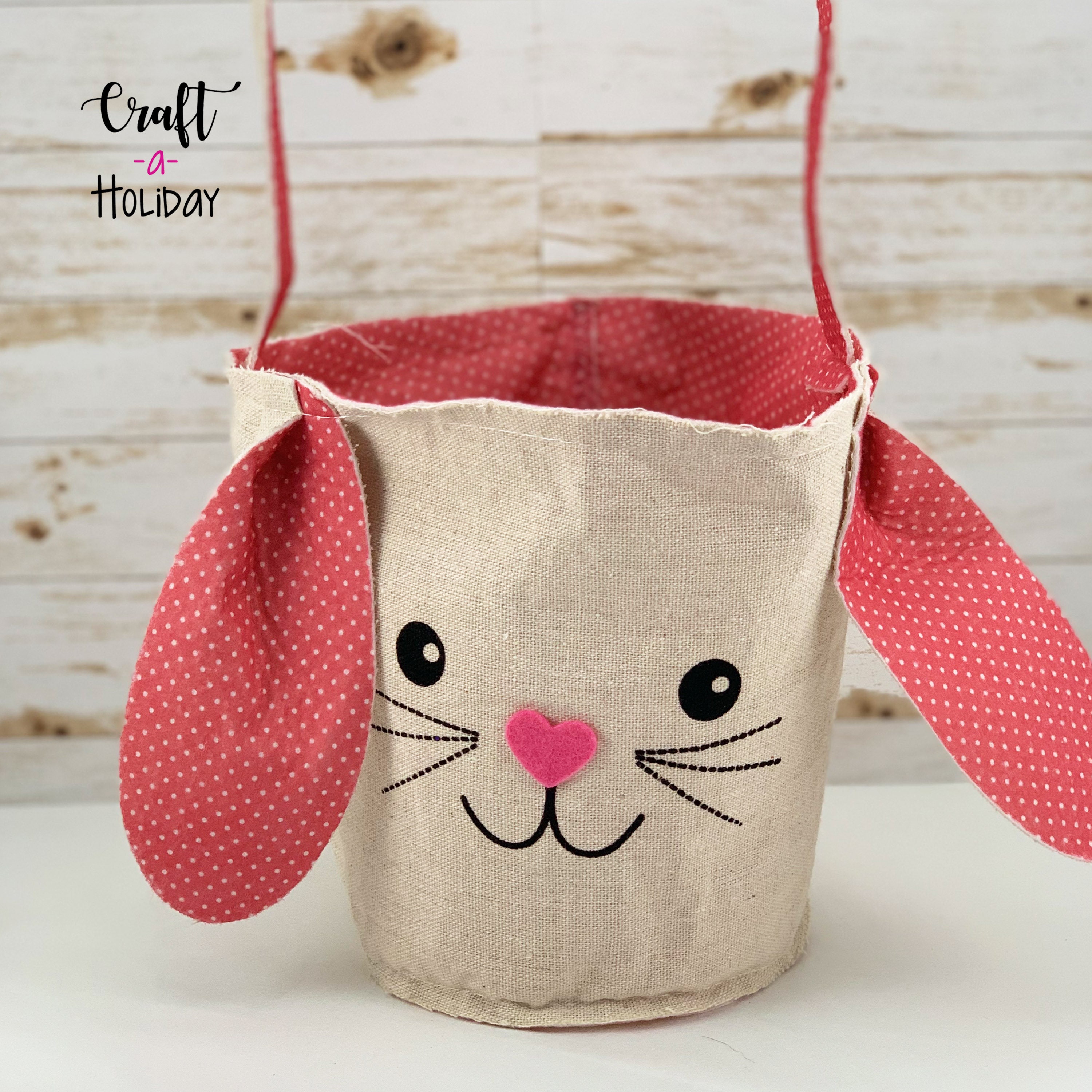 Personalized Easter Basket Canvas Easter Basket Easter Etsy
