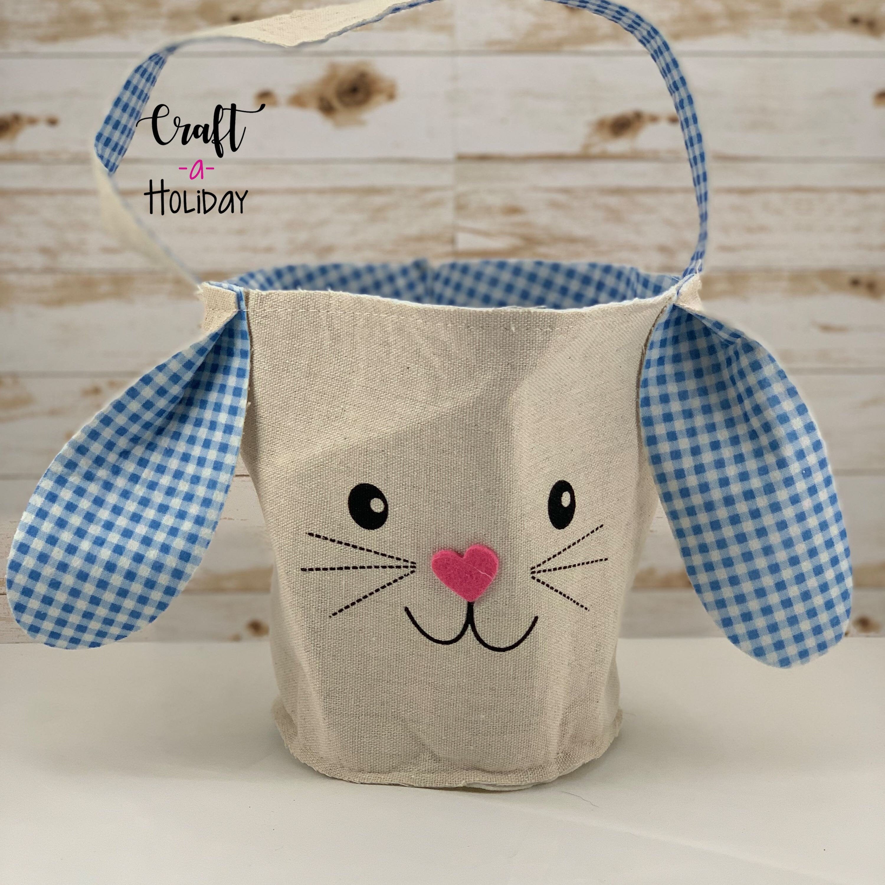 Personalized Easter Basket Canvas Easter Basket Easter Etsy