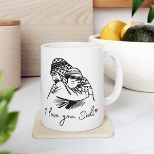 I love you Sidi grandfather coffee Ceramic Mug 11oz, Sidi mug, grandpa mug, palestine, Palestinian word in Arabic, gift for grandpa