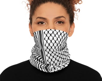 Palestinian Kuffiyah Lightweight Neck Gaiter mask, face cover, mask, fabric mask, gift, kufiya