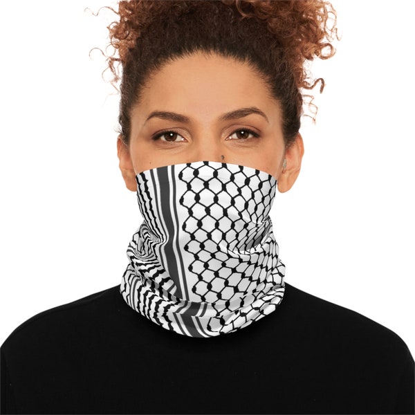 Palestinian Kuffiyah Lightweight Neck Gaiter mask, face cover, mask, fabric mask, gift, kufiya