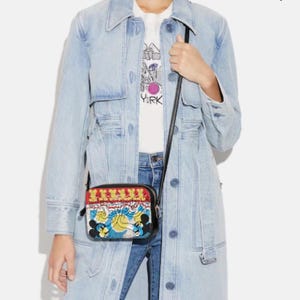 Coach Disney Mickey Mouse X Keith Haring Mini Camera Bag Crossbody Bag image 8