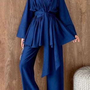 Timeless Tencel Wrap Pant Set