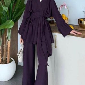 Timeless Tencel Wrap Pant Set
