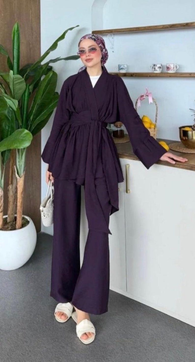 Timeless Tencel Wrap Pant Set