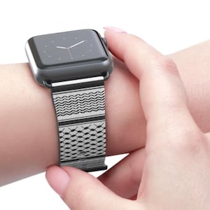 Kuffiyah palestine faux leather apple Watch Band, fits Apple Watch, fashion band, Gaza, Palestinian watch band, gift, palestina