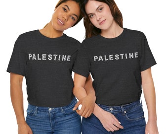 Palestine kefiyyah kufiya prints Unisex Jersey Short Sleeve Tee shirt, palestine shirt, kefiyyah shirt, gift