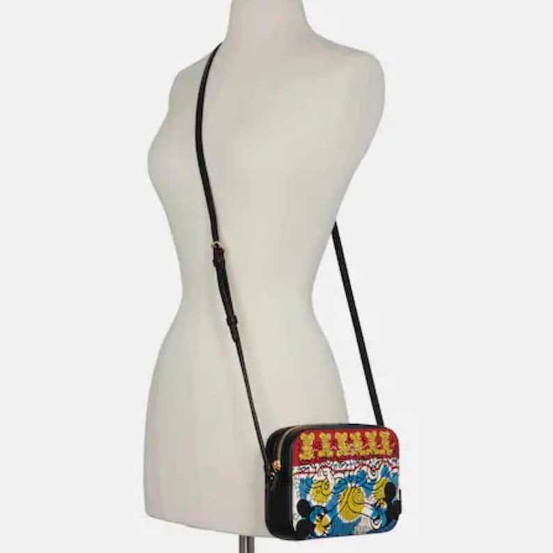 Coach Disney Mickey Mouse X Keith Haring Mini Camera Bag Crossbody Bag image 7
