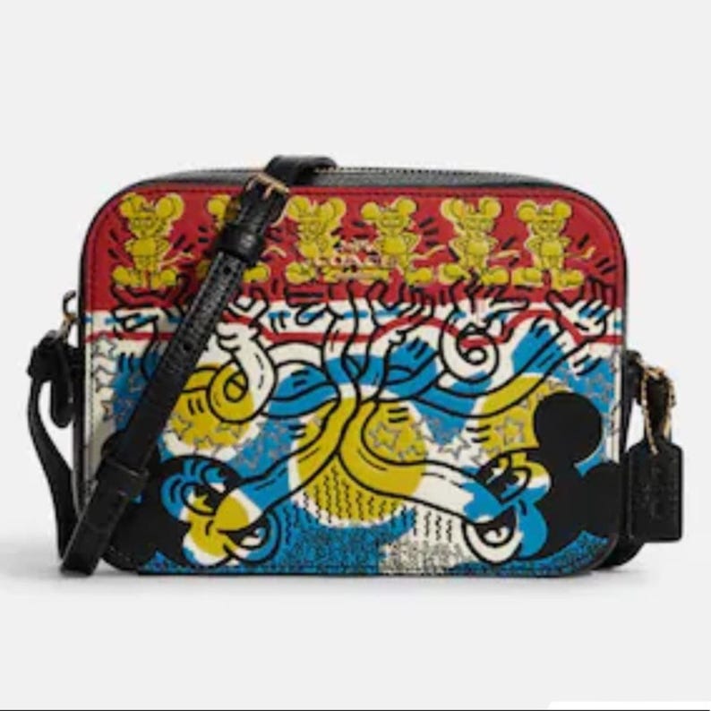 Coach Disney Mickey Mouse X Keith Haring Mini Camera Bag Crossbody Bag image 1