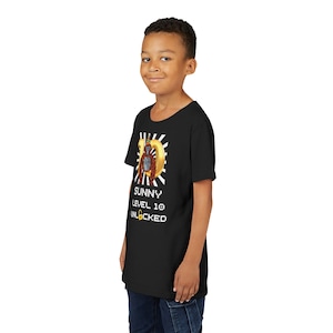 Gorilla tag birthday shirt Youth  Short Sleeve Tee shirt , custom shirts, level 10 unlocked, video game shirt , birthday boy