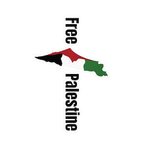 Free palestine car window waterproof Kiss-Cut Vinyl Decals, palestine sticker, Palestinian gift, accessories design, windshield sticker
