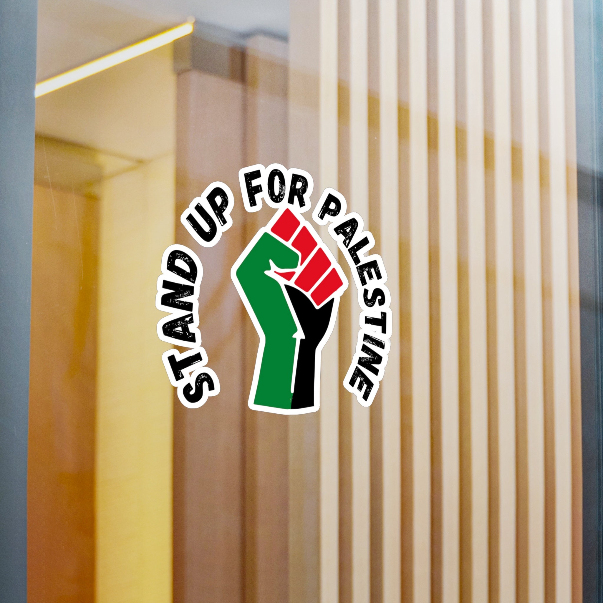 Azoepart Creative Car Sticker Funny Don't Touch My Palestine
