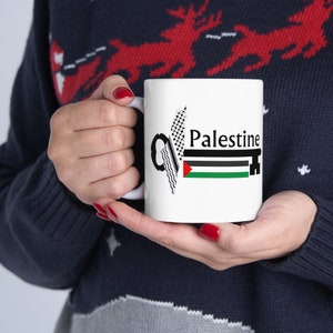 opnieuw afstemmen op Palestijnse keramische mok, 11oz, Palestijnse vluchteling, gratis Palestijnse mok, Palestijnse sleutelkaart, cadeau voor vriend, verzet