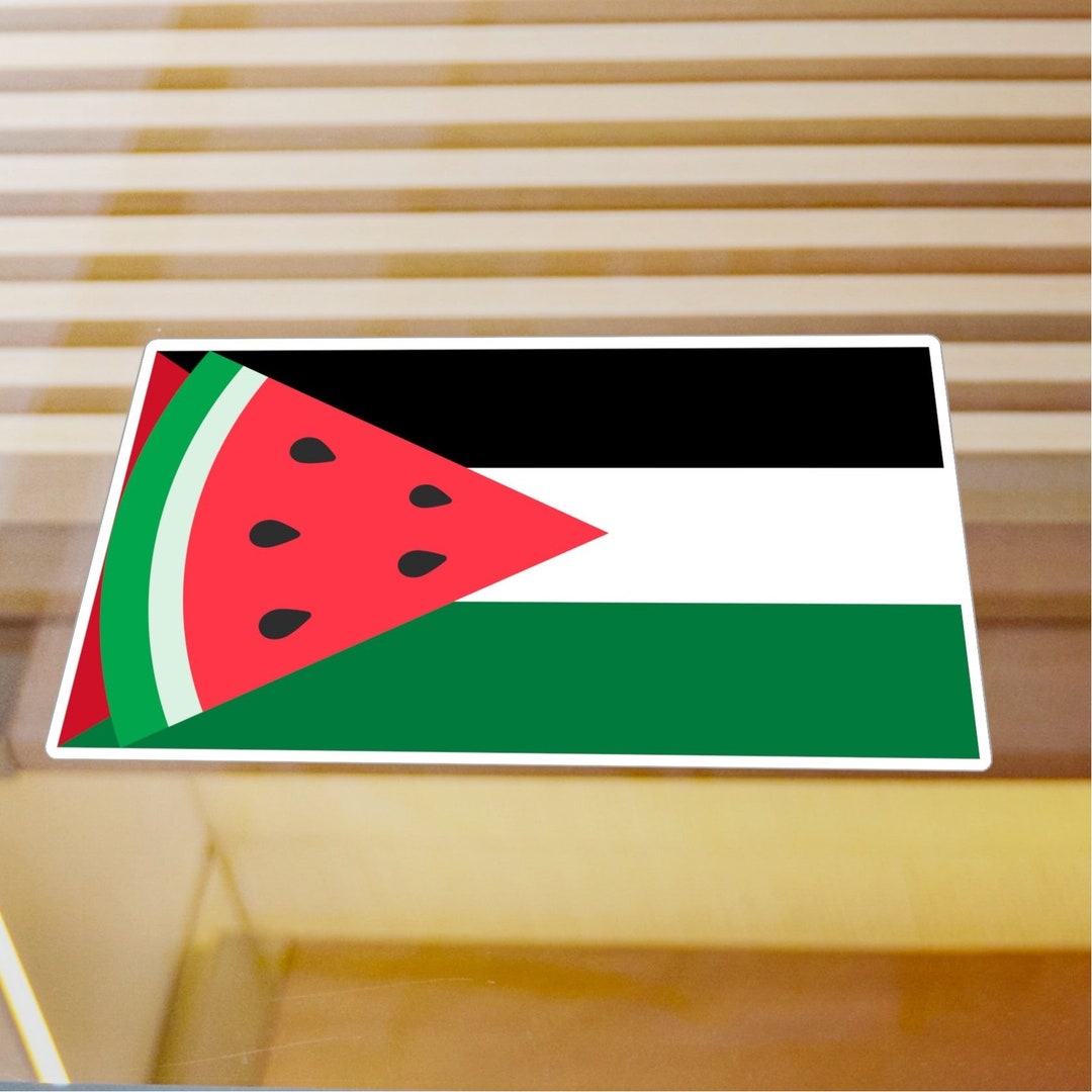 Palestine Watermelon Symbol Kiss-cut Vinyl Decals Stickers, Solidarity