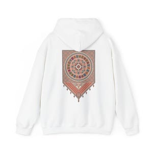 Palestine Tatreez printed back and front hoodie Unisex Heavy Blend™ Hooded Sweatshirt hoodie, palestine Jordan hoodie, gift