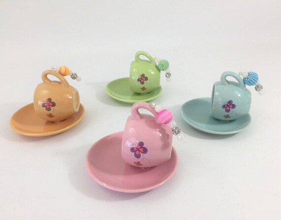 Mini Tea Cup And Saucer Bird Feeder Repurposed Childrens Tea Etsy
