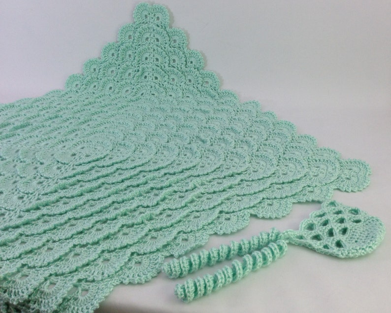 Crochet Fluffy Meringue Baby Blanket and Etsy