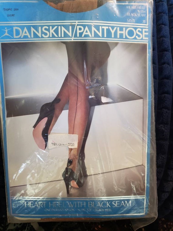 Danskin Heart Heel W Black Seam 