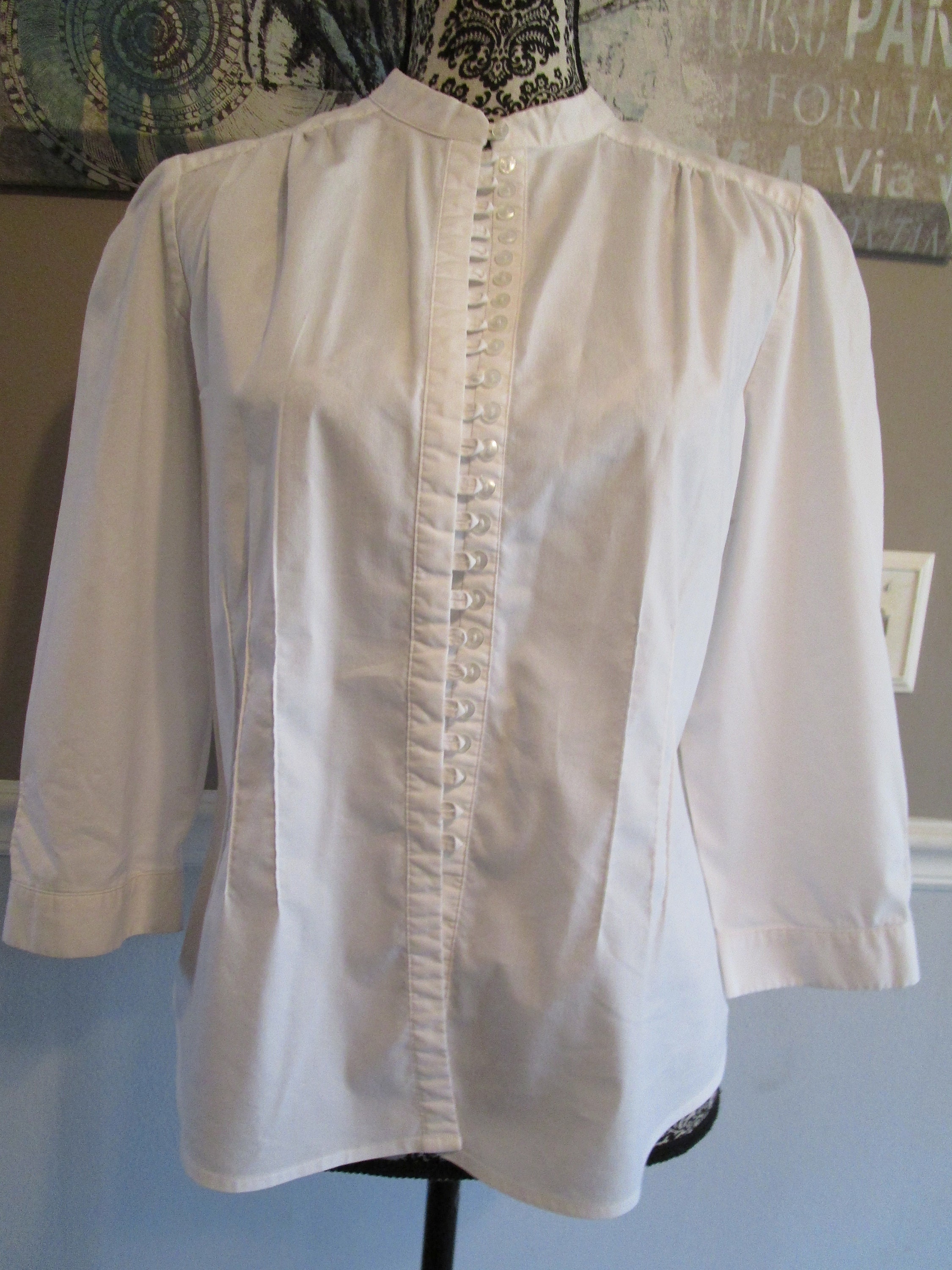 Worthington Cotton Spandex Blouse Ladies Size 12 | Etsy