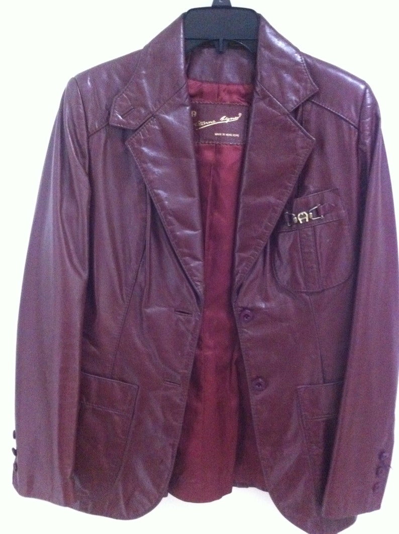 vintage etienne aigner leather jacket