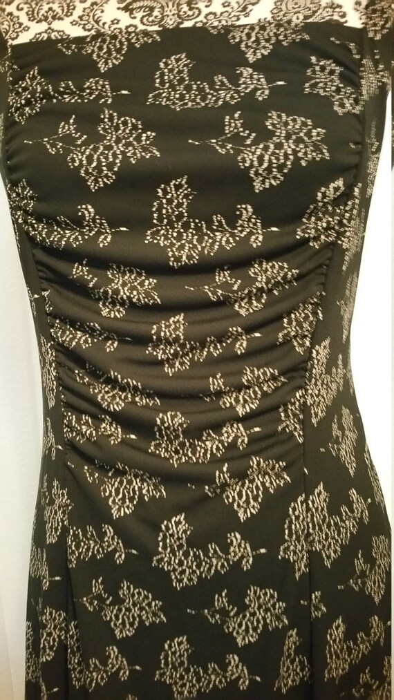 max studio black and white dress