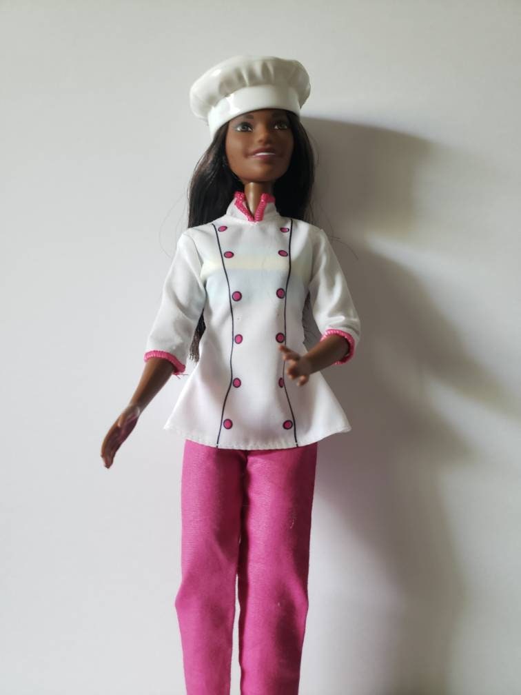 6 Piece Pastry Chef Outfit, Clothes for 18 Inch Dolls