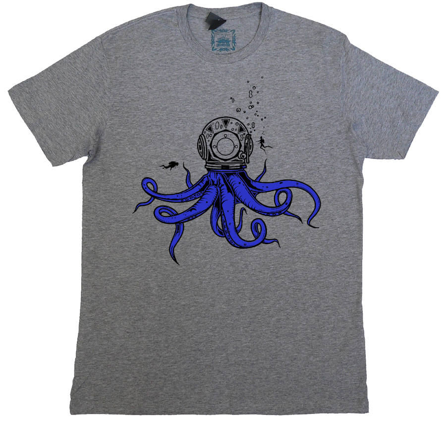 Octopus Cool Designgiftmen Sealifeoceandiving9 Brains - Etsy
