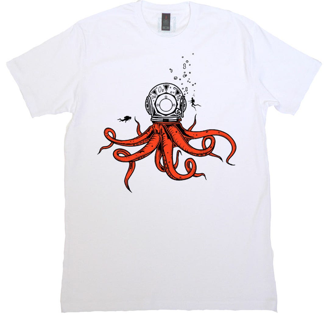 Octopus Cool Designgiftmen Sealifeoceandiving9 Brains - Etsy