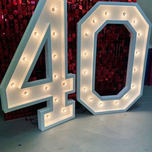 Giant 3 Foot Light up Marquee Number, Letter, other symbols!!