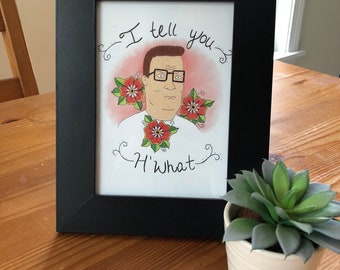 King of the Hill Hank Hill Print