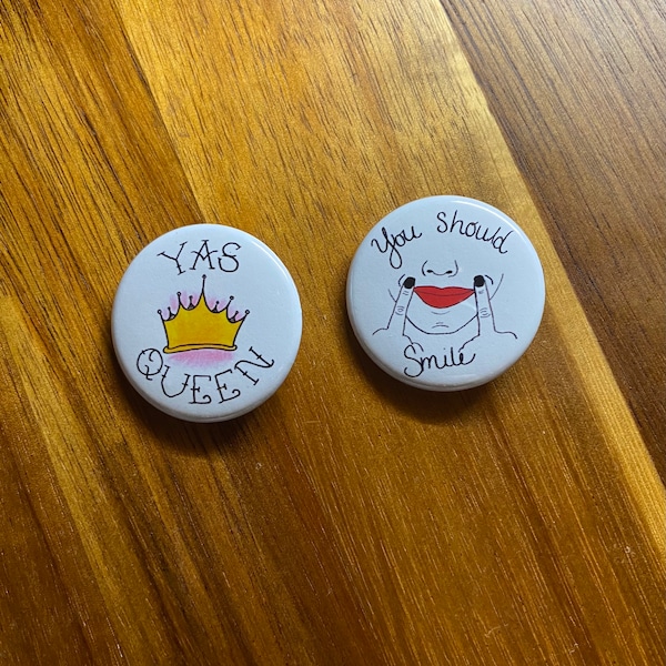 Broad City Pin Back Buttons 2 pack