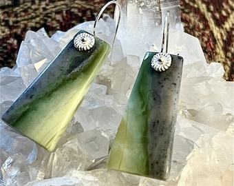 Natural Serpentine Earrings