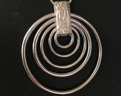 Five Ring Sterling Pendant
