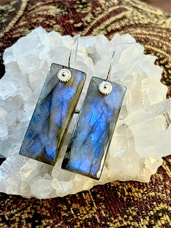 Labradorite Earrings