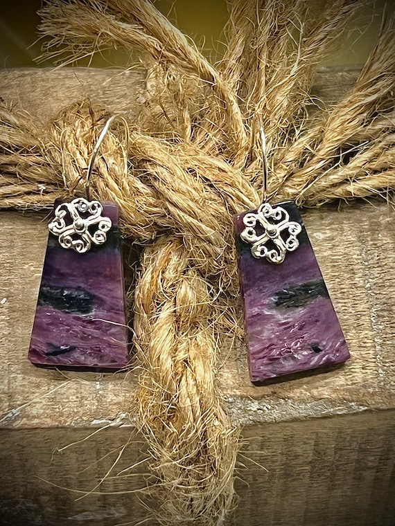 Russian Charoite Earrings