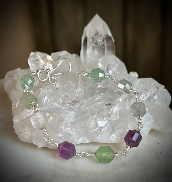 Rainbow Flourite Bracelet