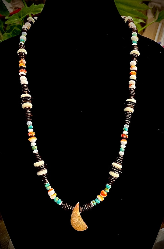 Apple Coral Statement Necklace