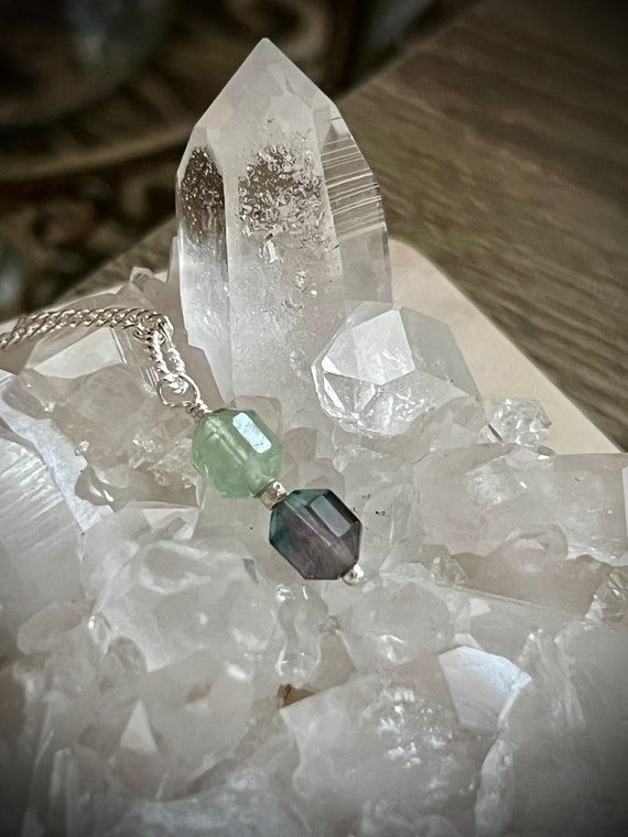 Rainbow Flourite Pendant