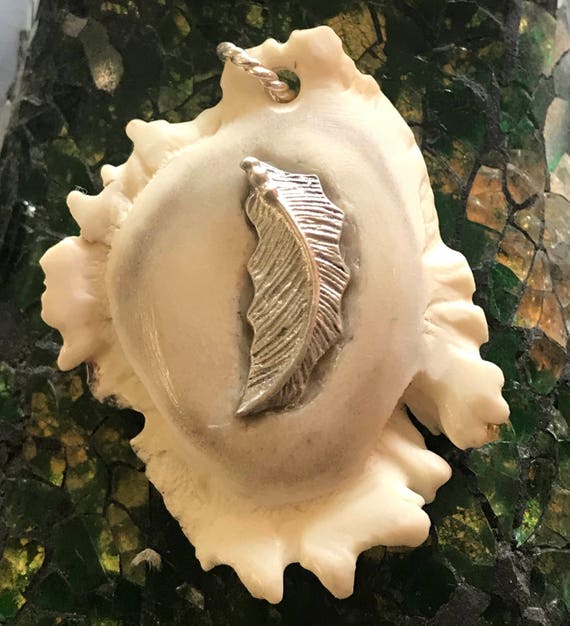 Natural Antler Burr Pendant