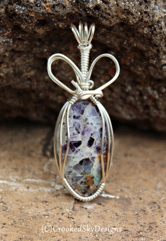 Kaleidascope Prism Agate Pendant in Sterling Silver