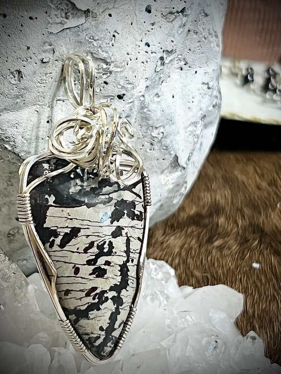 Indian Paint Jasper Pendant in Sterling Silver