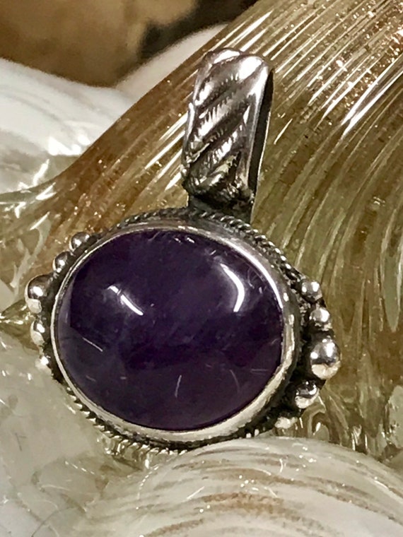 Amethyst Pendant in Sterling Silver