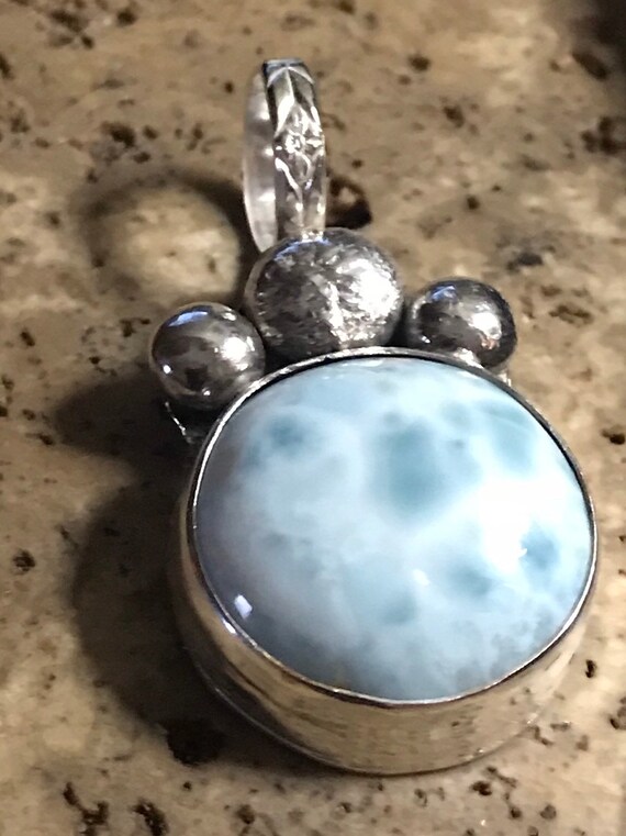 Larimar Pendant in Sterling Silver