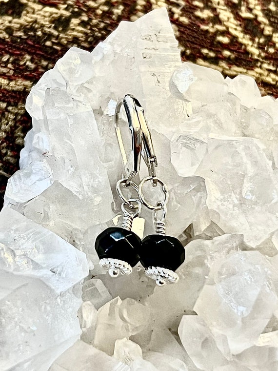 Black Obsidian Earrings
