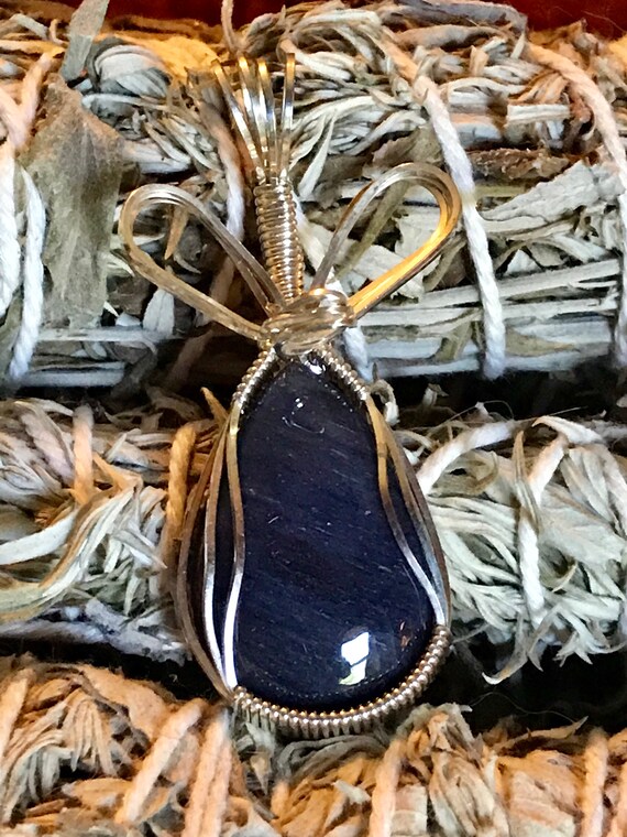 Sapphire Pendant in Sterling Silver