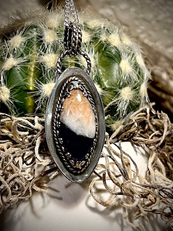 Iolite Sunstone Pendant