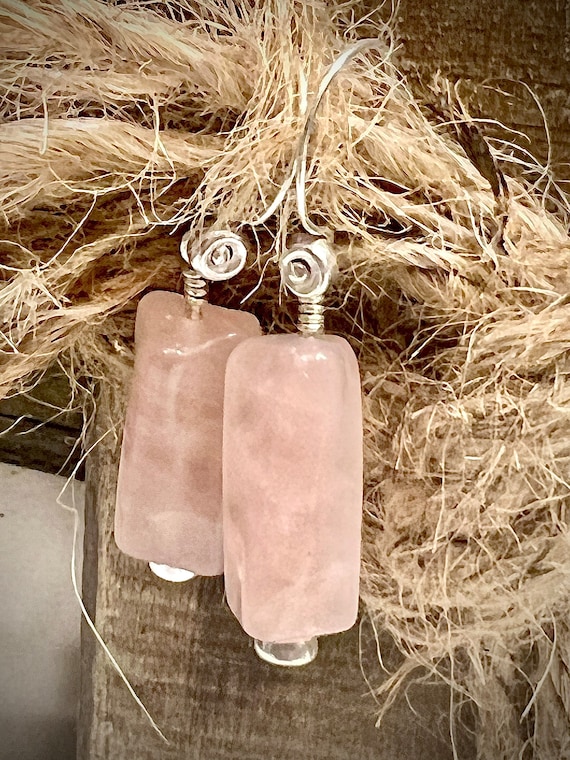 Rose Quartz Earrings