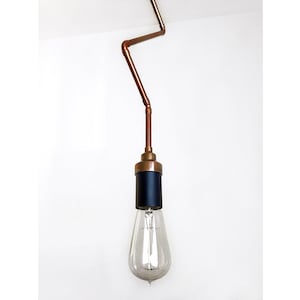 Plug-in Pendant Light with Edison Bulb - Industrial Light - Shipped from USA - Home Decor - ETL - Plug in lamp - Pendant light - Copper