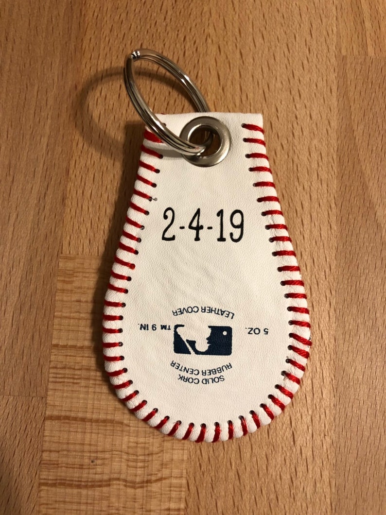 Rawlings Baseball Leather Personalized Keychaingreat Etsy