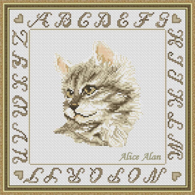 Cat Alphabet Cross Stitch Cross Stitch Patterns